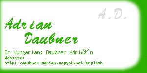 adrian daubner business card